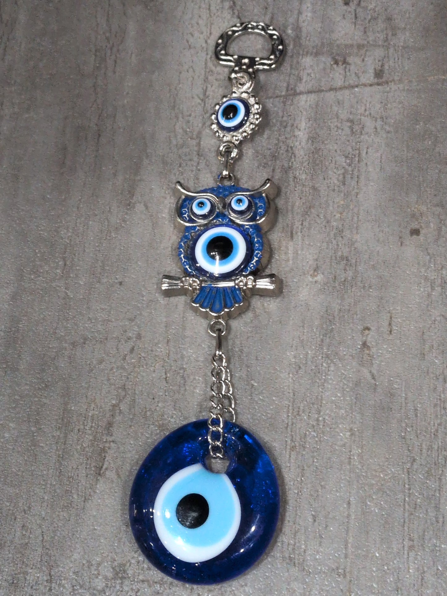 Evil Eye Owl Talisman wall hanger