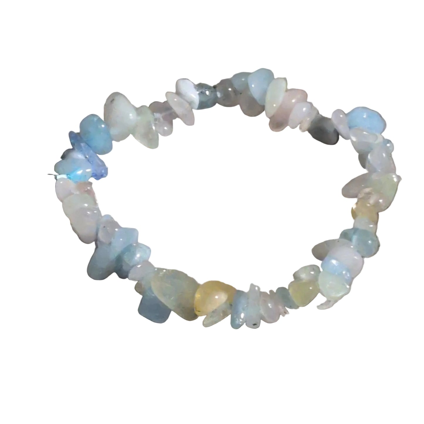 Elastic Chips Bracelet - Morganite