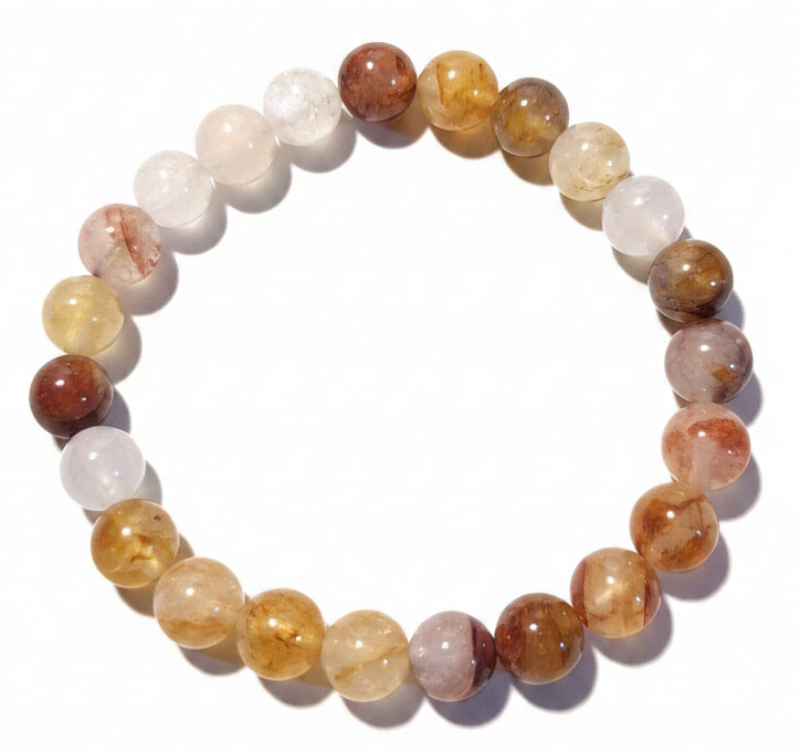 Golden Healer Quartz Elastic Bracelet 8mm