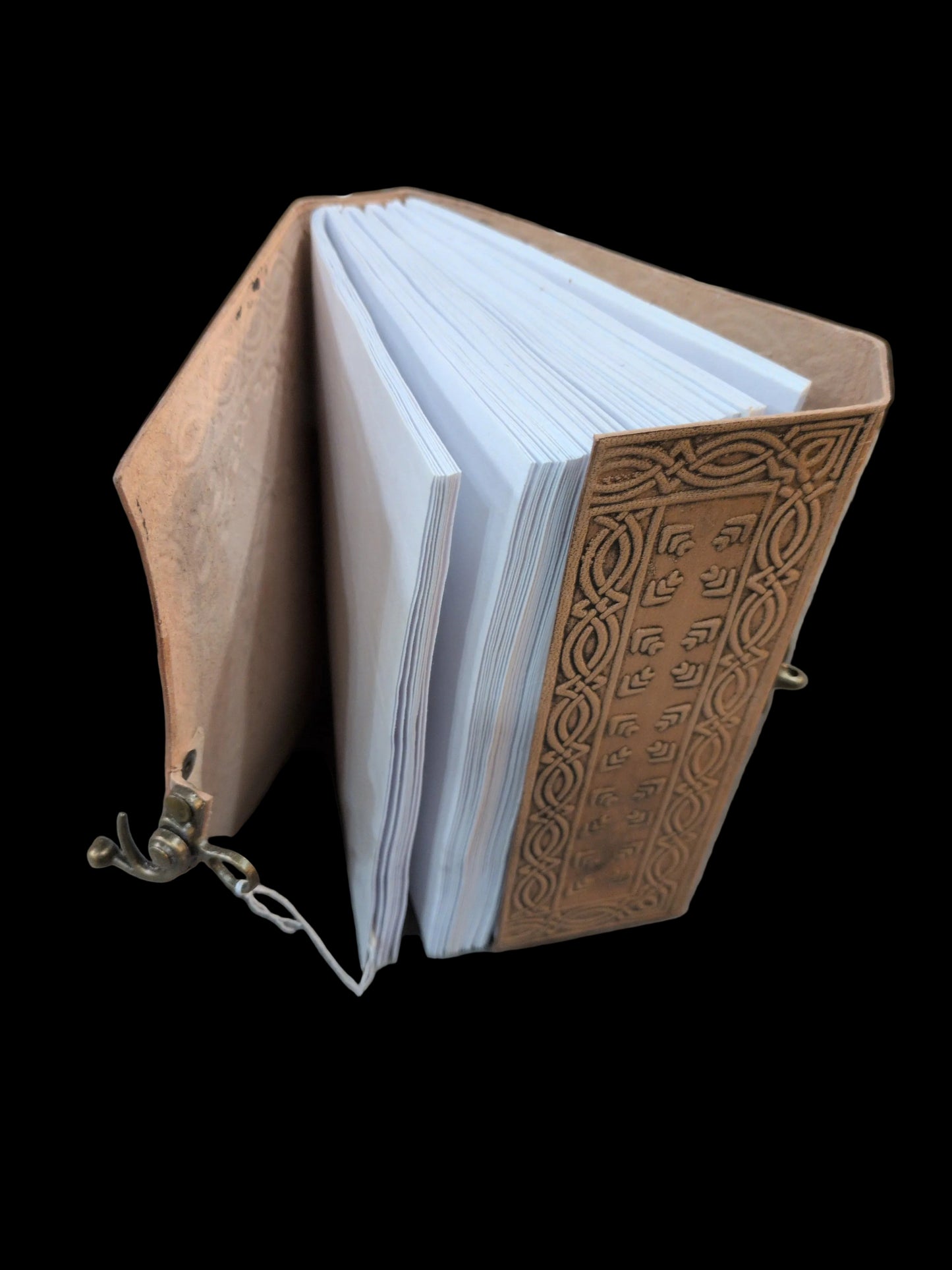 Flower of Life light tone Leather Journal 5x7