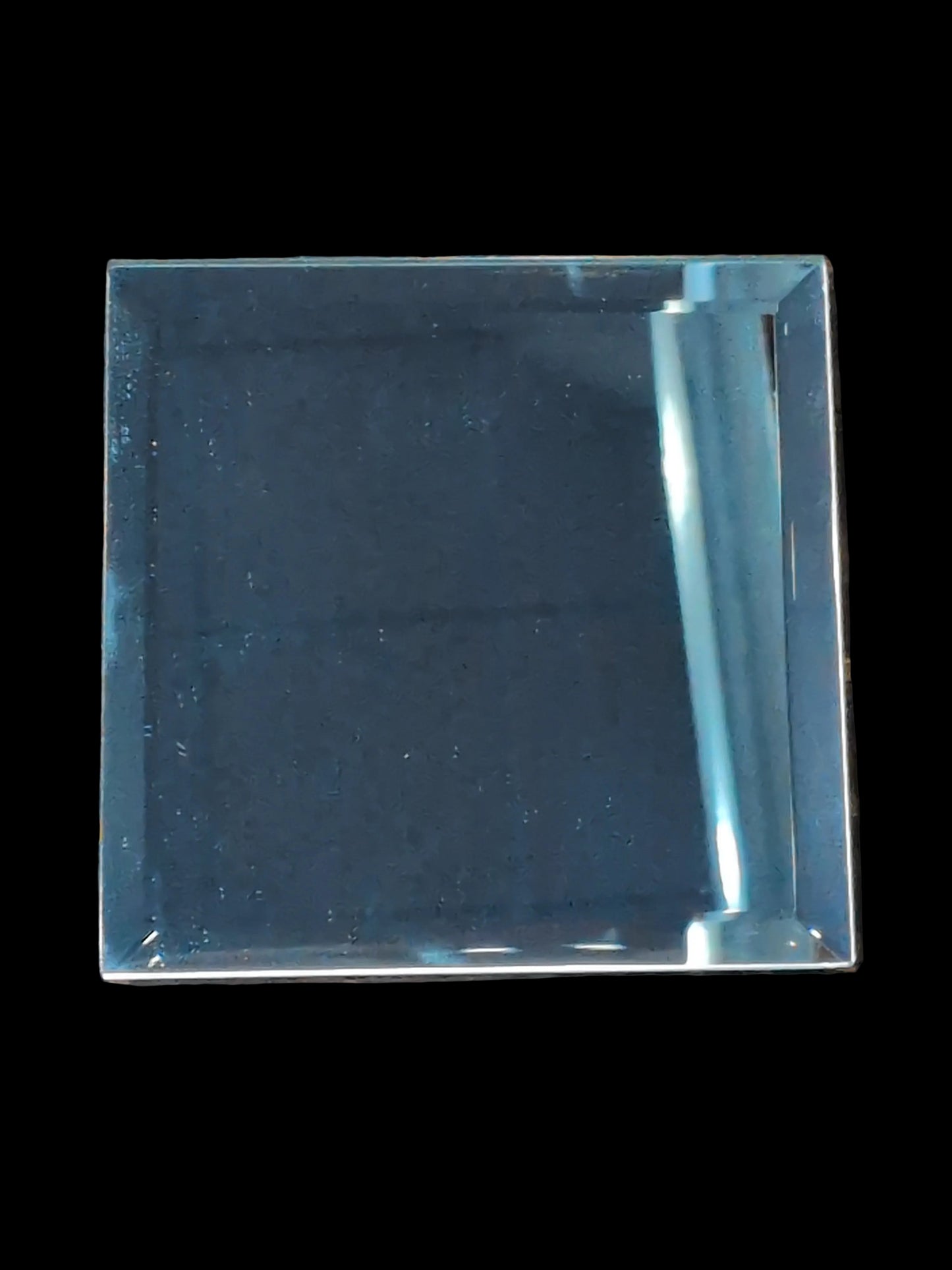 4" square beveled mirror