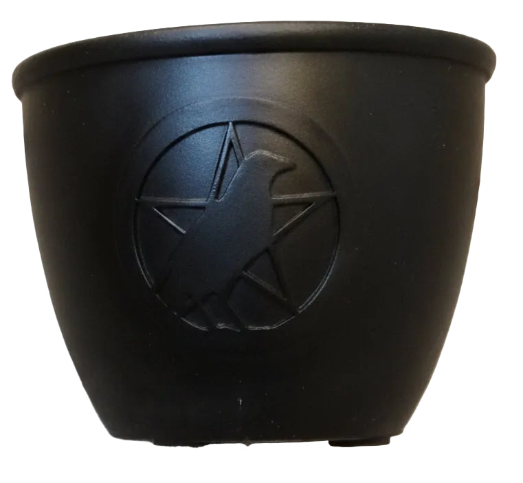 Metal Crow w/ Pentacle Resin and Candle holder, Incense and Oil burner