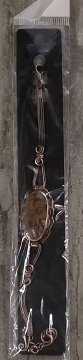 Copper Bracelet with Mookaite