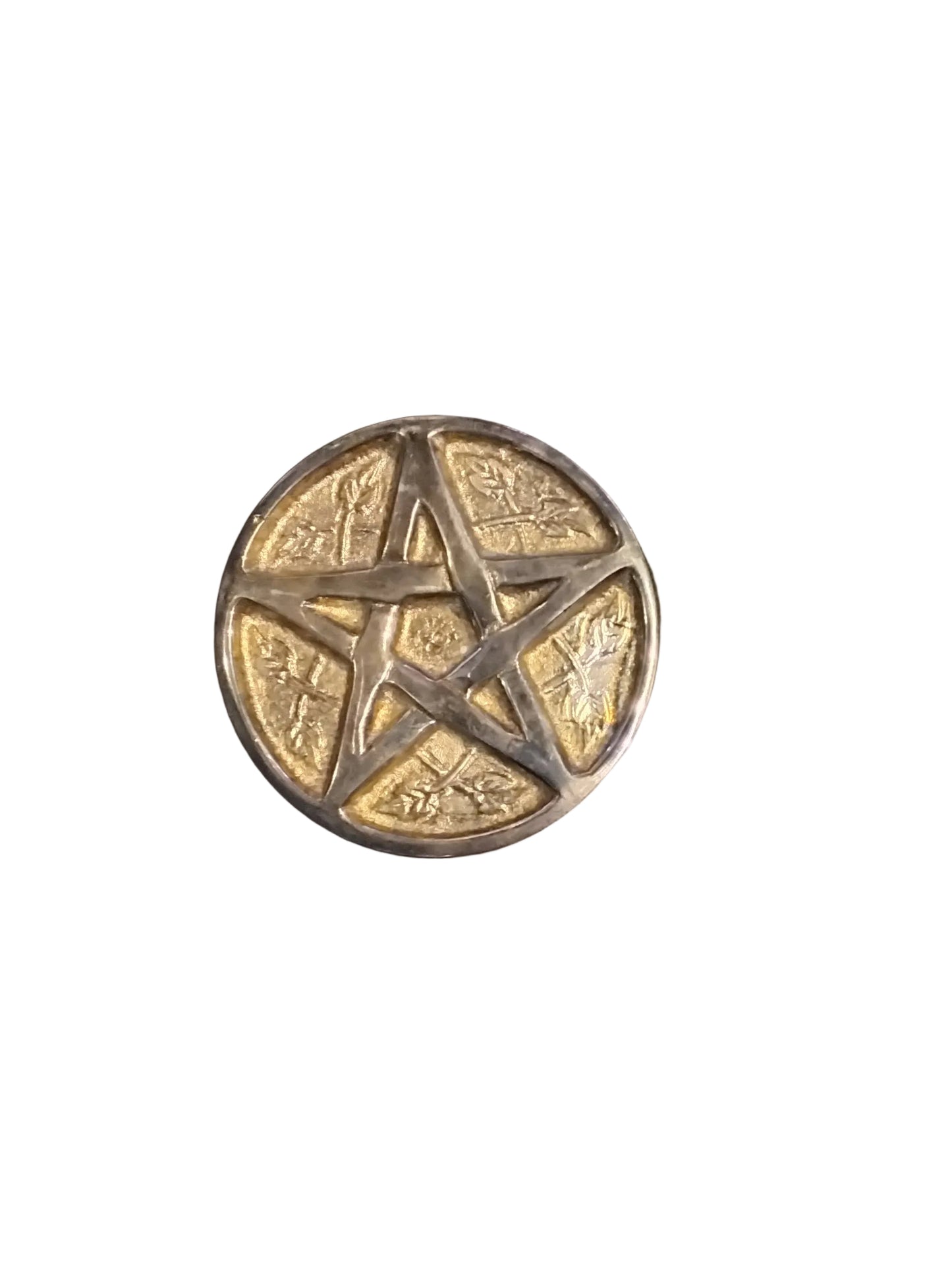 Silver Toned Pentacle Altar Piece