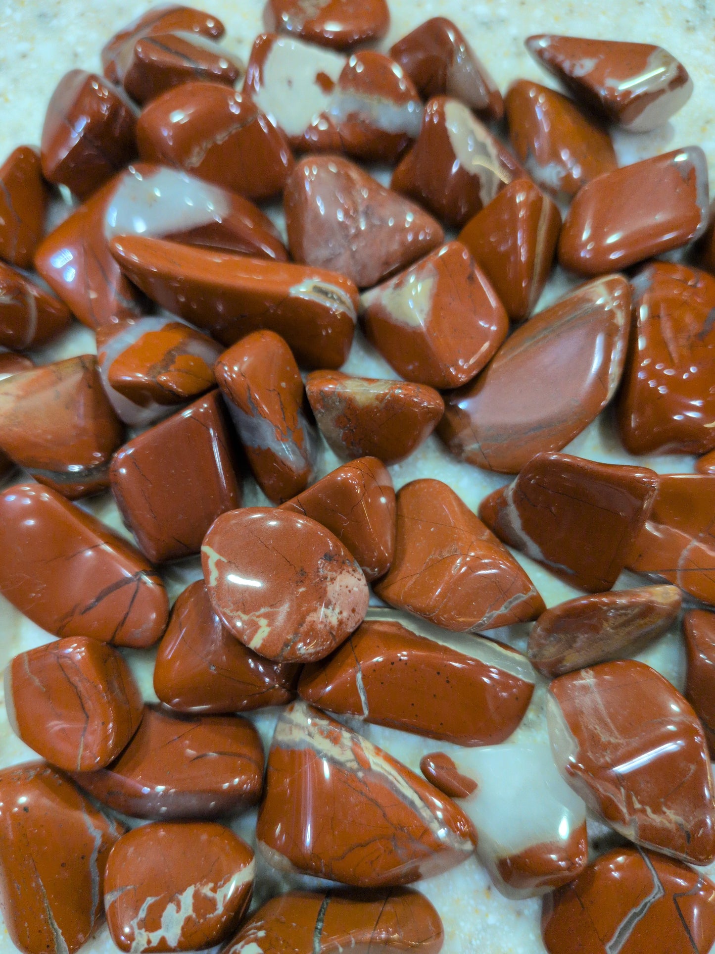 Red Banded Agate Tumbled stone