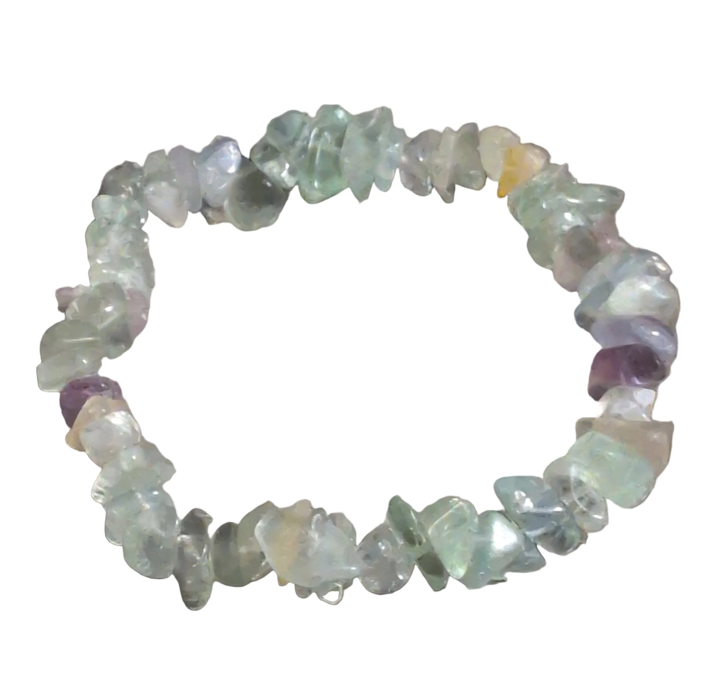 Elastic Chips Bracelet - Flourite