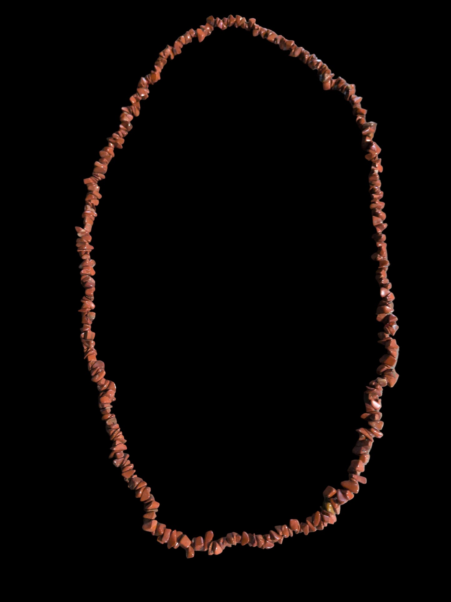 Gemstone Chips Necklace- Red Jasper