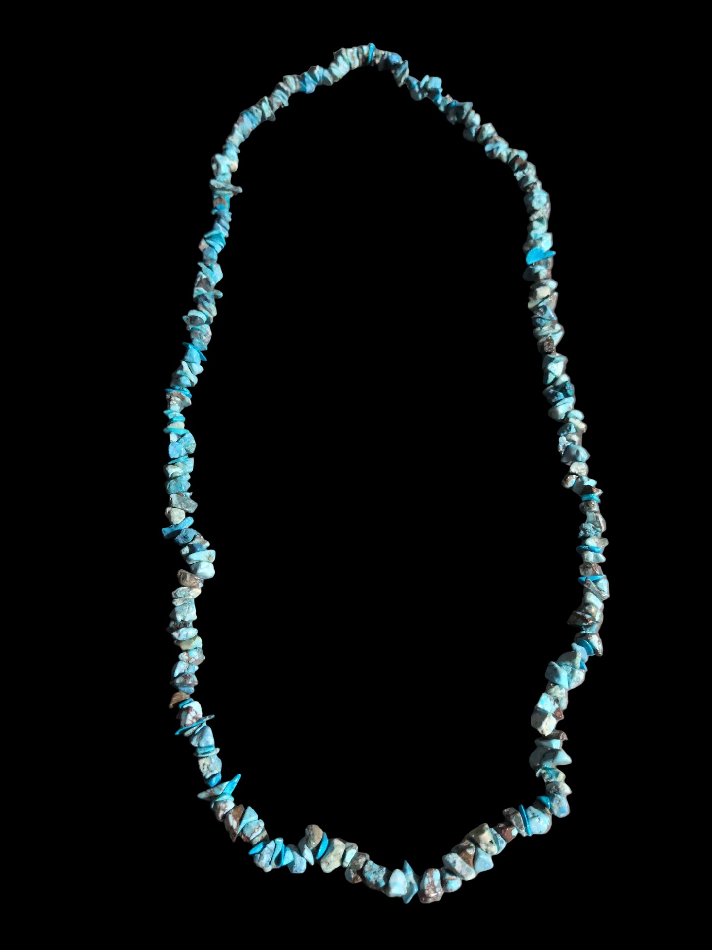 Gemstone Chips Necklace- Turquoise
