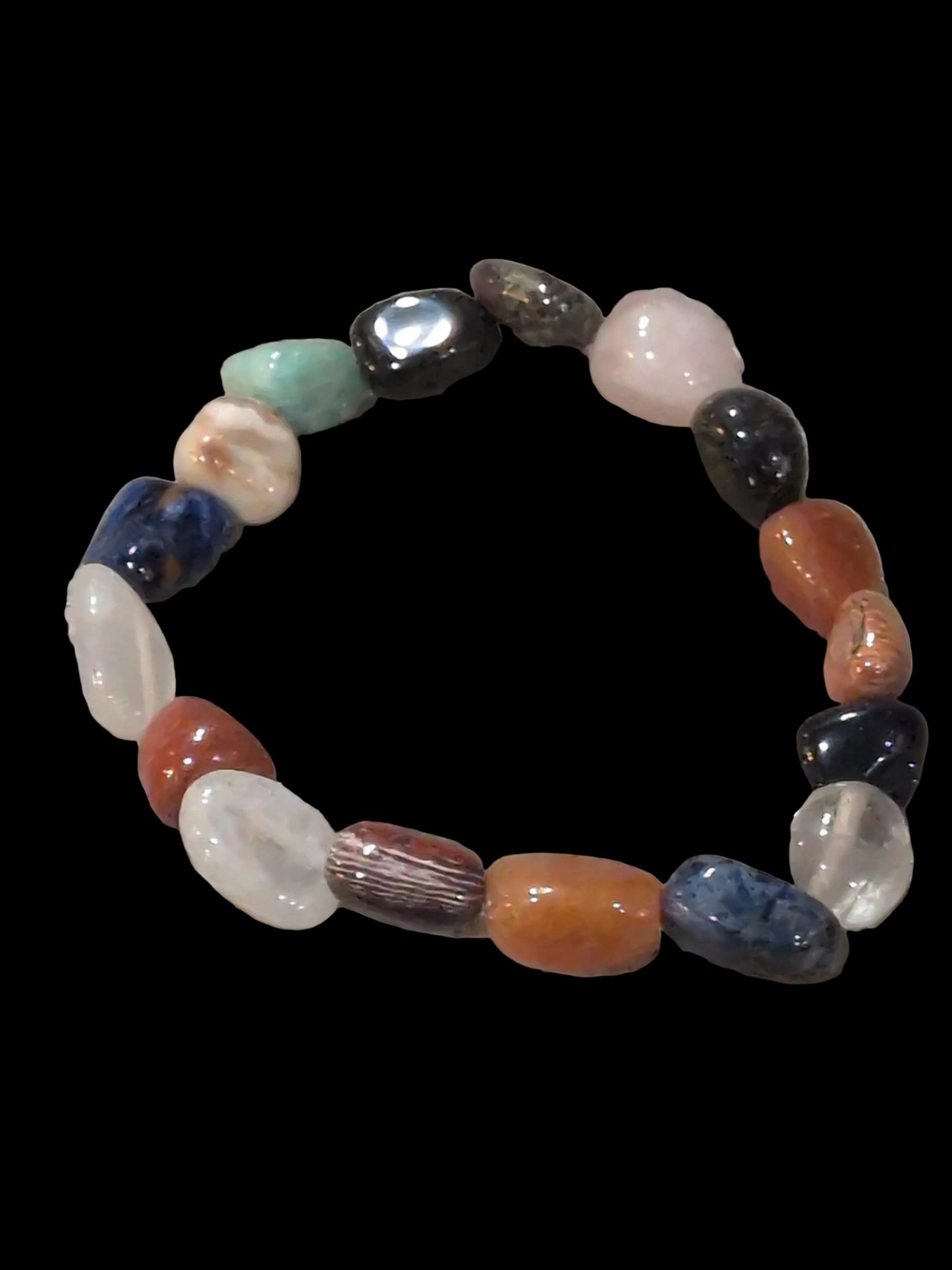 Mixed Stones Nugget Bracelet
