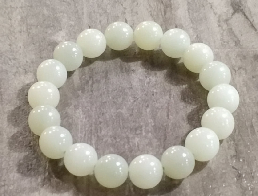 Elastic Bracelet 12mm Jade