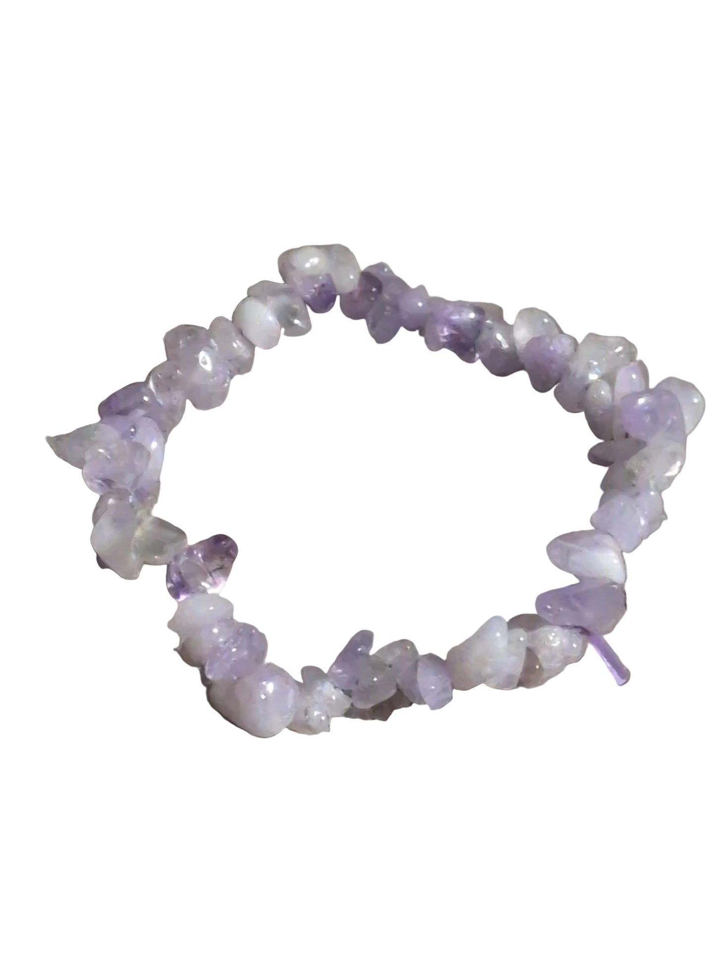 Elastic Chips Bracelet - Lavender Jade