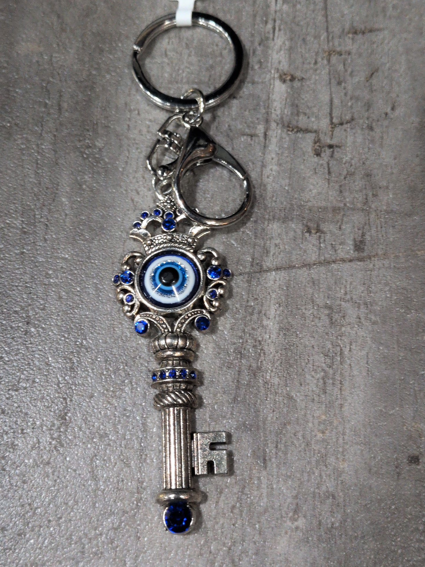 Evil Eye Talisman Key chain Key w/ crab claw clasp