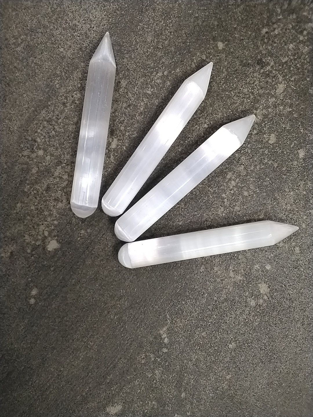 Large Polished Single Point Selenite Wand