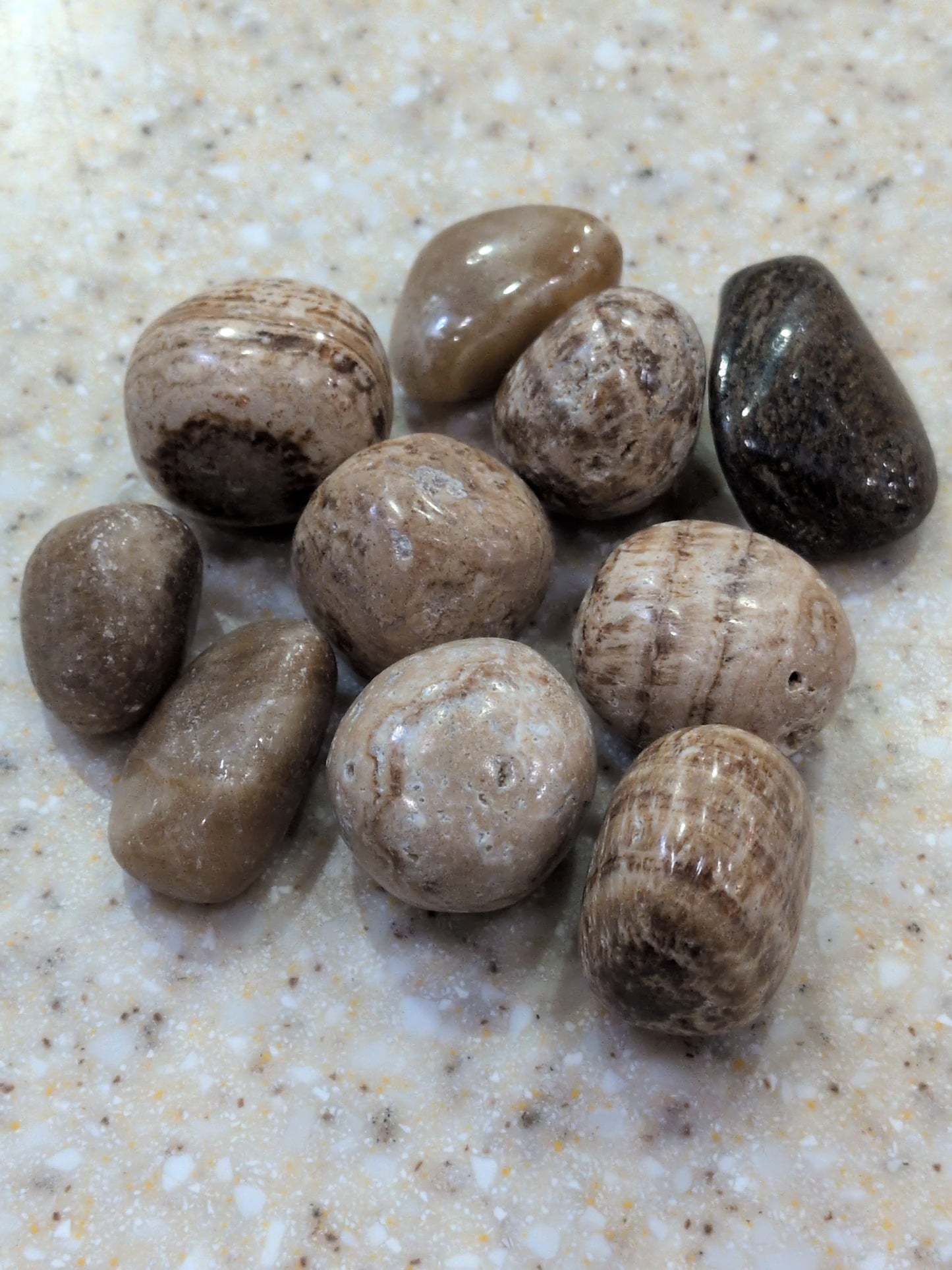 Brown Aragonite Tumbled stone