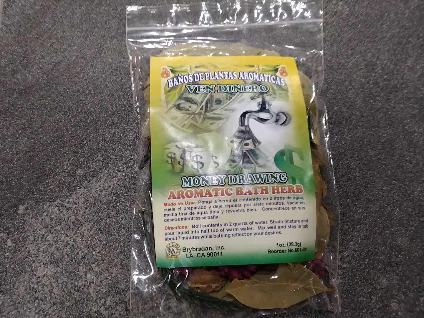 Money Drawing Aromatic Bath Herb
