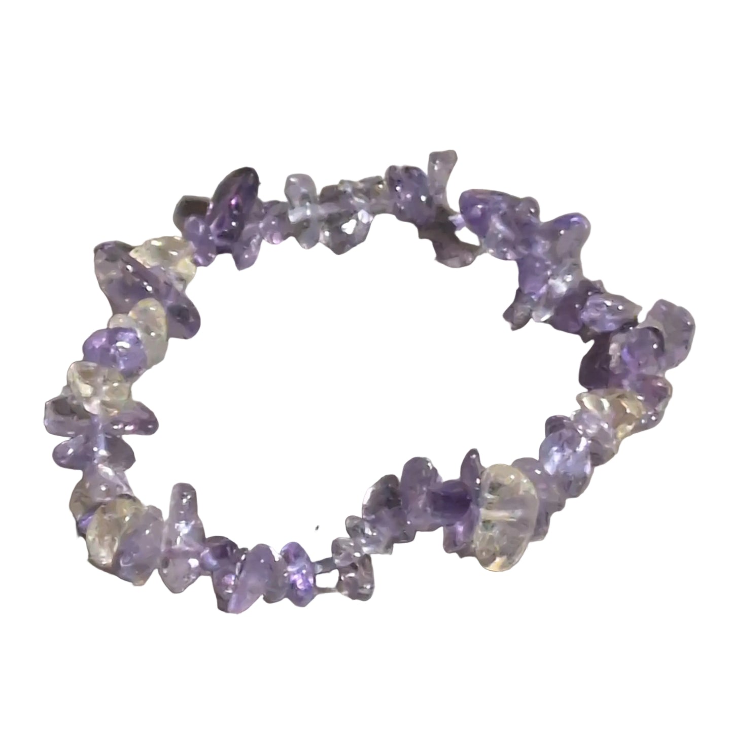 Elastic Chips Bracelet - Ametrine