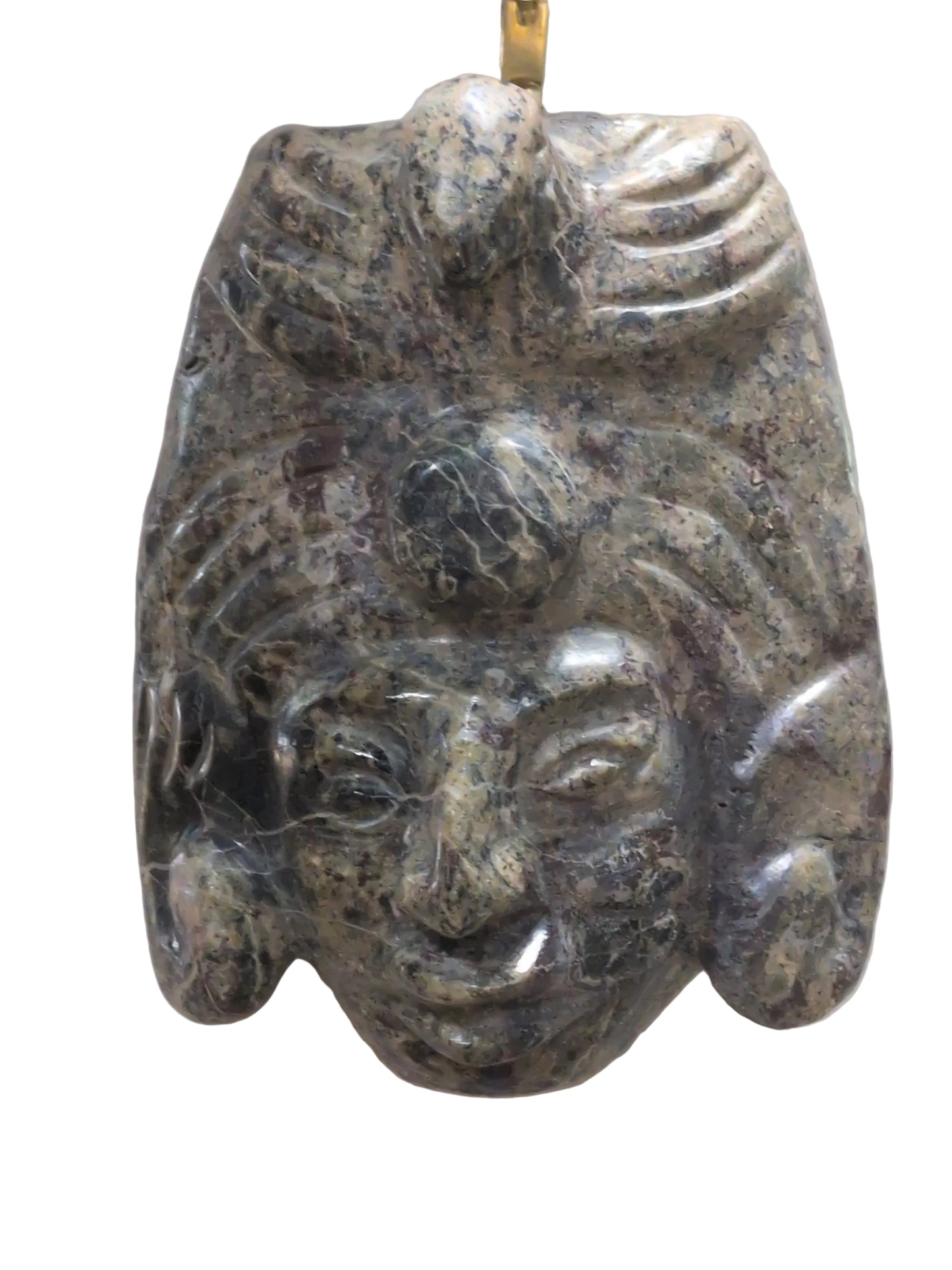Aztec Soapstone Mask (Mexico) Falcon