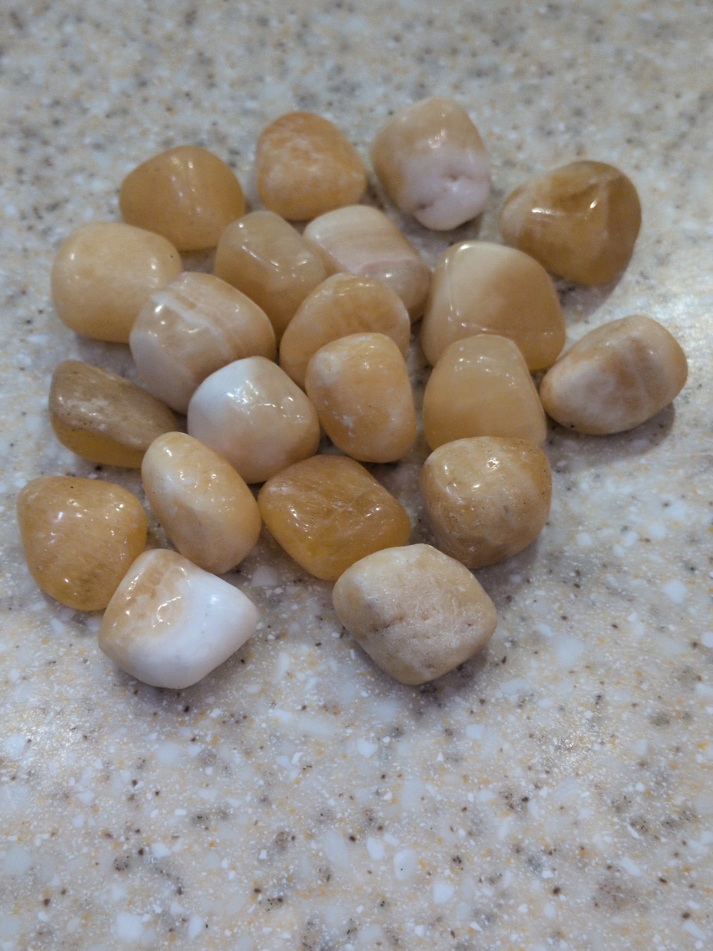 Orange Calcite Tumbled stone