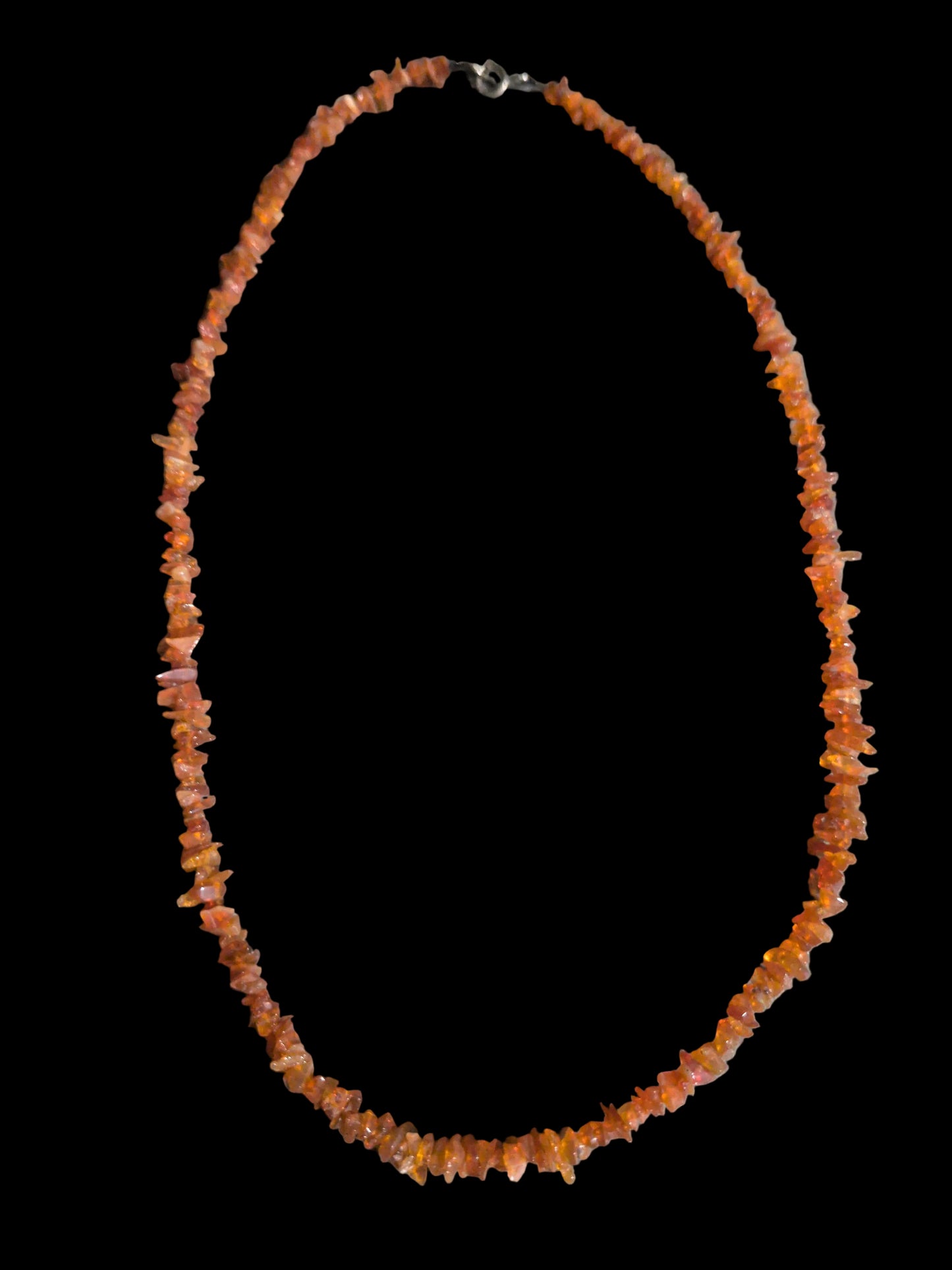 Gemstone Chips Choker- w/ clasp- Fire Opal