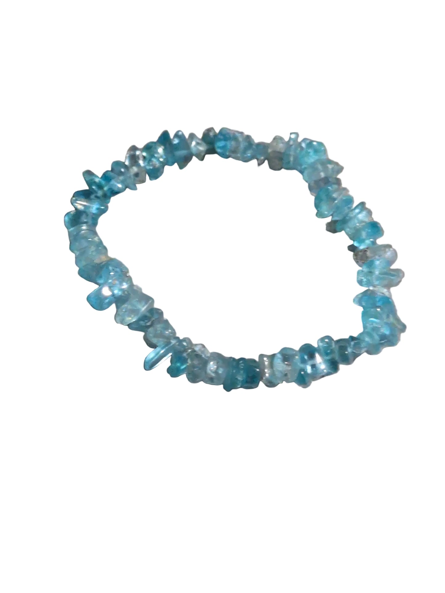 Elastic Chips Bracelet - Apatite