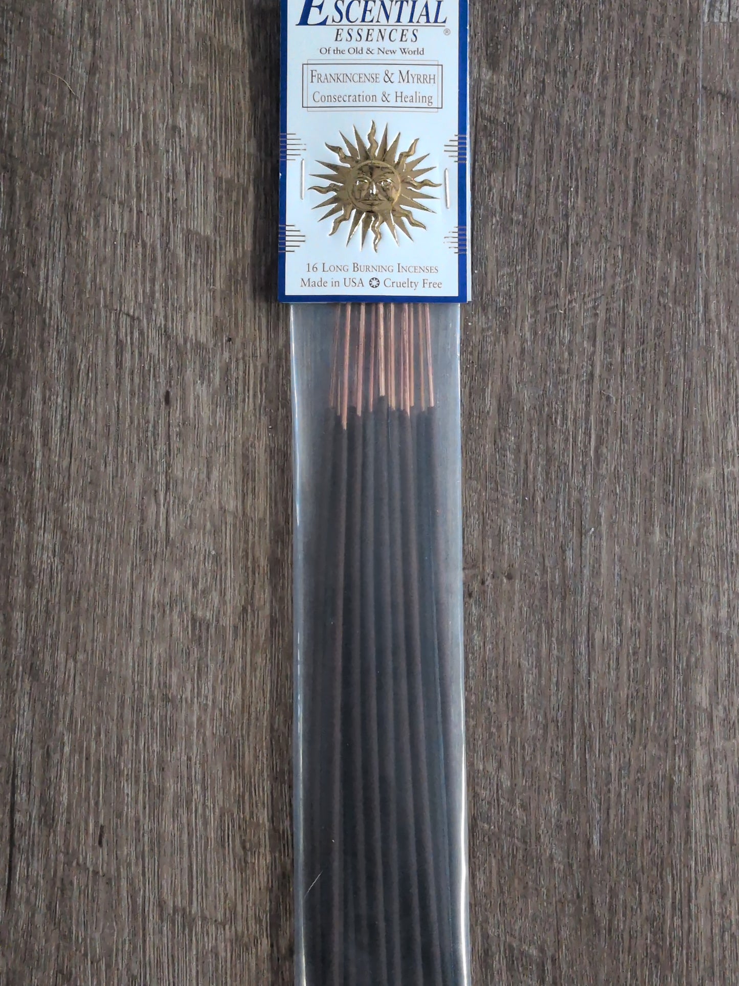 Escential Essences Incense 16 sticks Frankincense and Myrrh