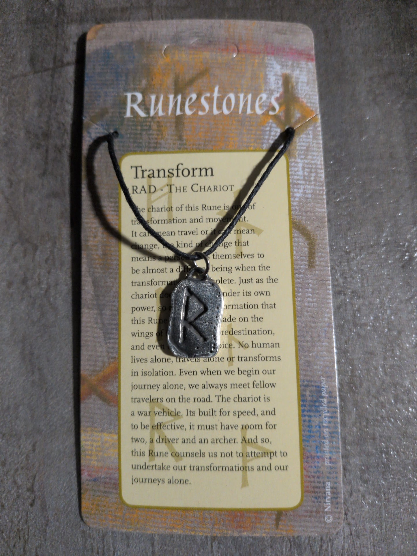 Runestones Transform Pewter Pendant