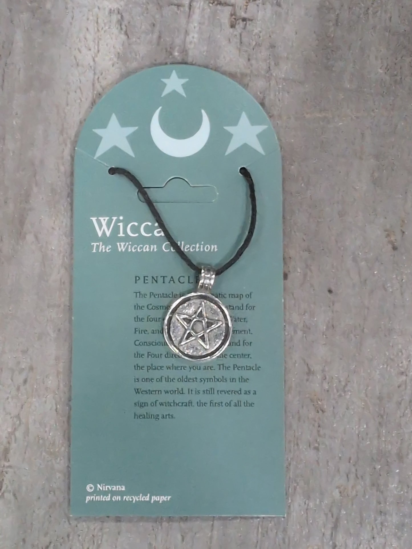 Wicca Collection Closed Pentacle Pewter Amulet