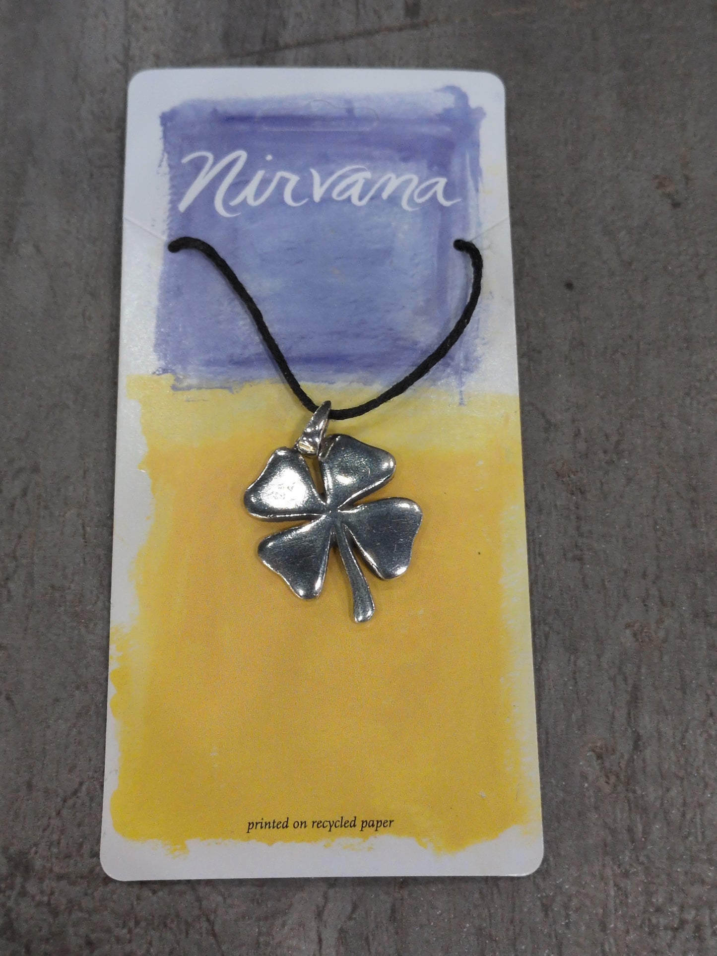 Nirvana Shamrock Pewter Pendant