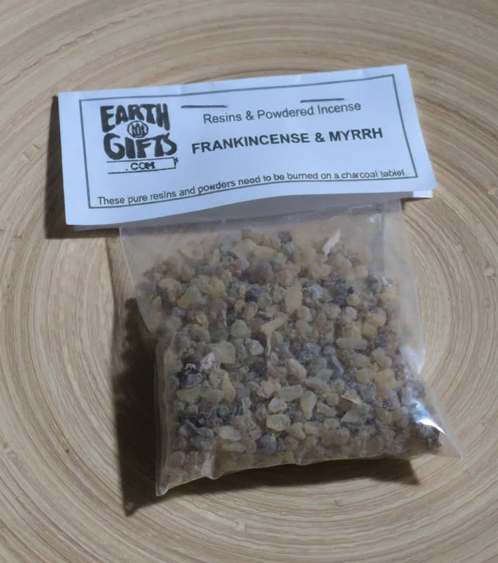 Earth Gifts Resins & Powdered Incense Frankincense & Myrrh Resin