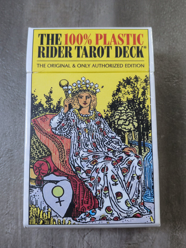 The 100% plastic Rider Tarot deck