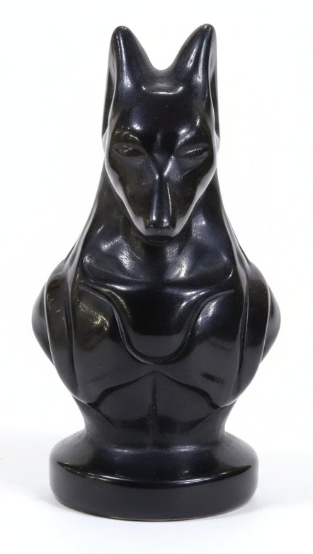 Black Obsidian Anubis statue