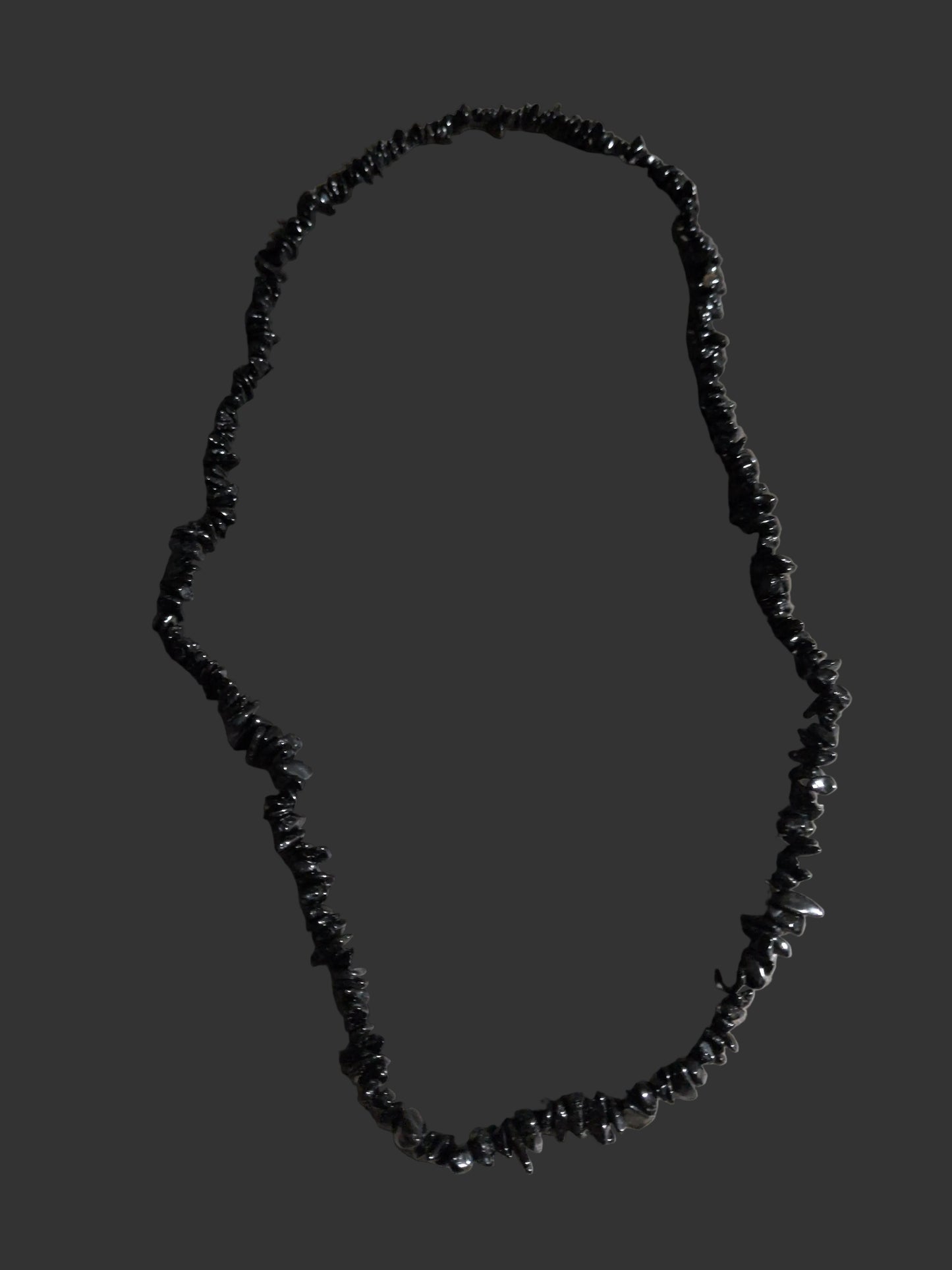 Gemstone Chips Necklace- Black Tourmaline