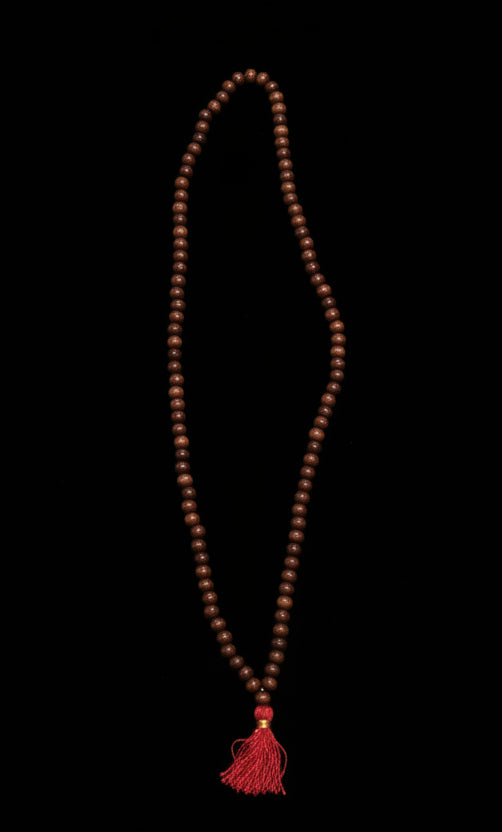 Red Tassel Rosewood Mala