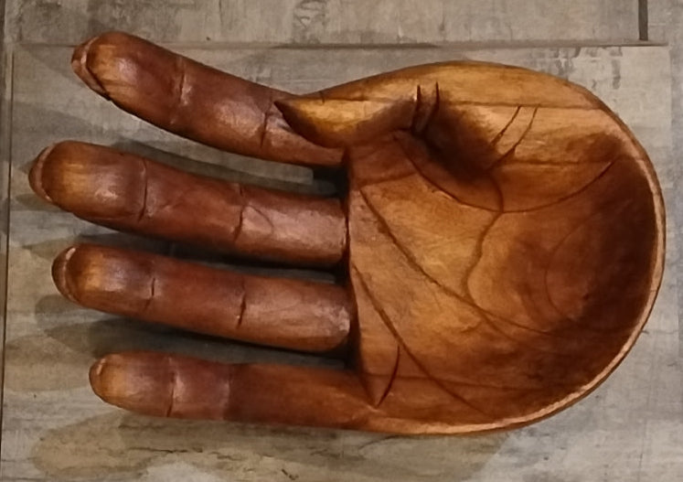 Wooden Palm Incense burner