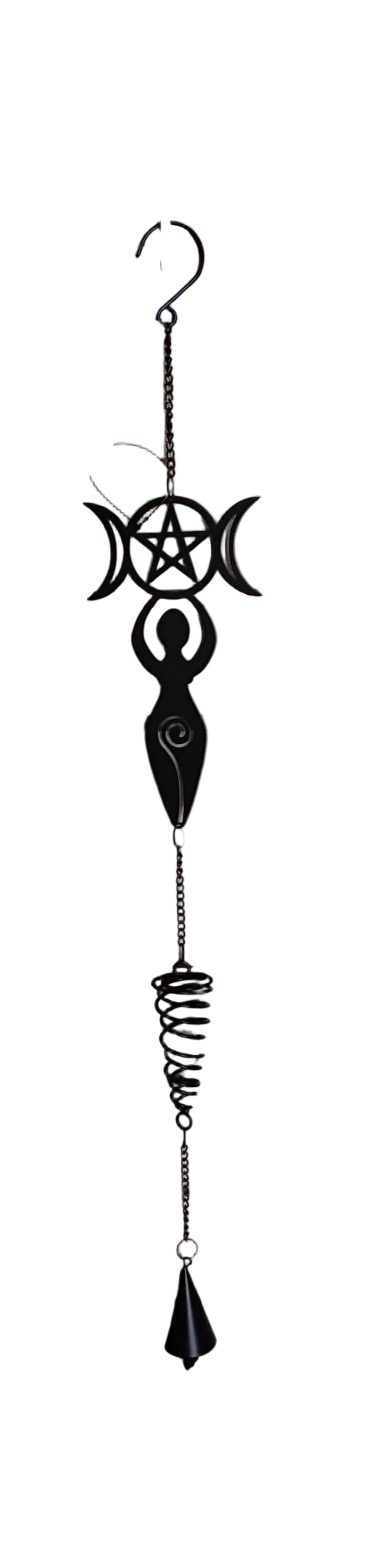 Triple Moon And Goddess Wind Chime