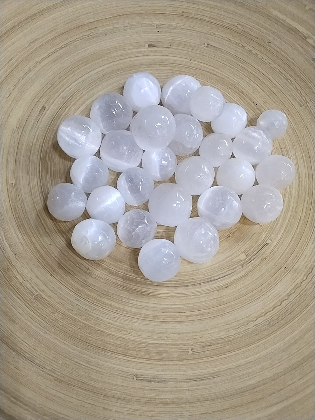 Milky Selenite sphere