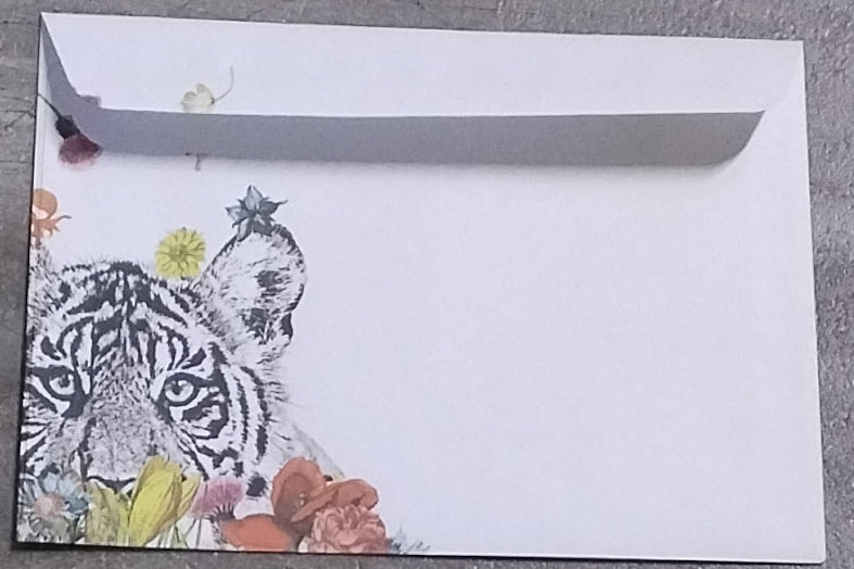 White Tiger w/ Flowers Gift Card