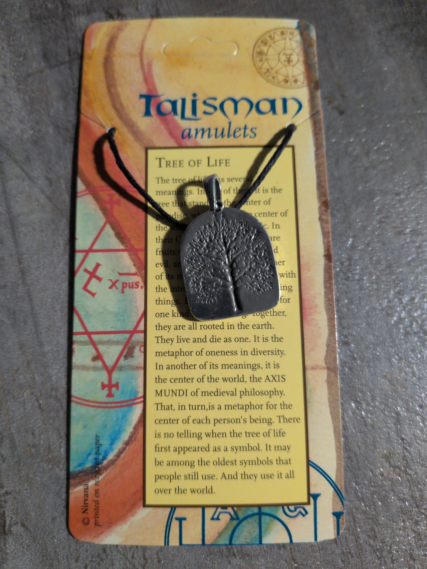 Talisman Amulets Tree of Life Pewter Pendant