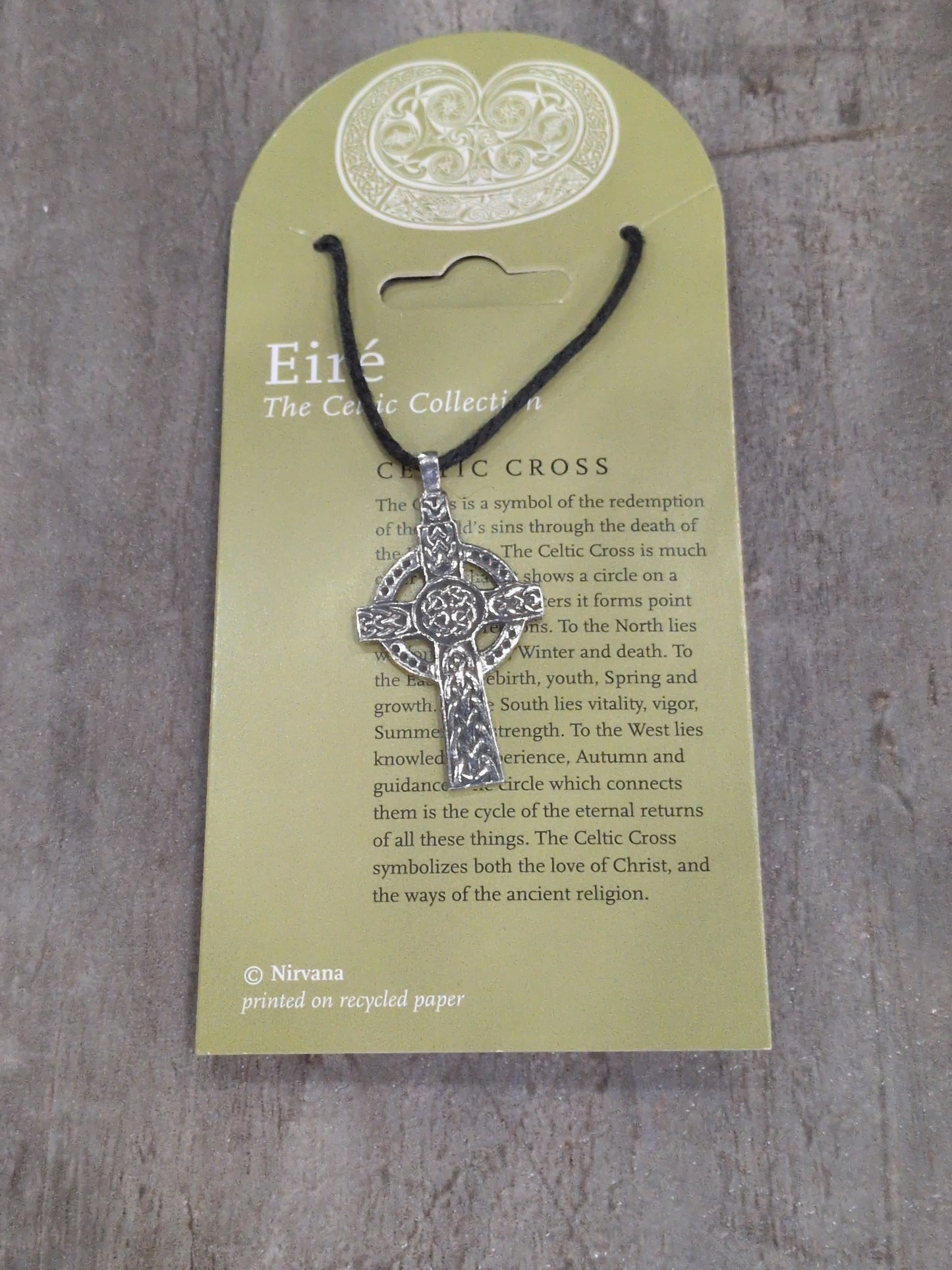 Eiré Celtic Collection Celtic Cross Pewter Pendant