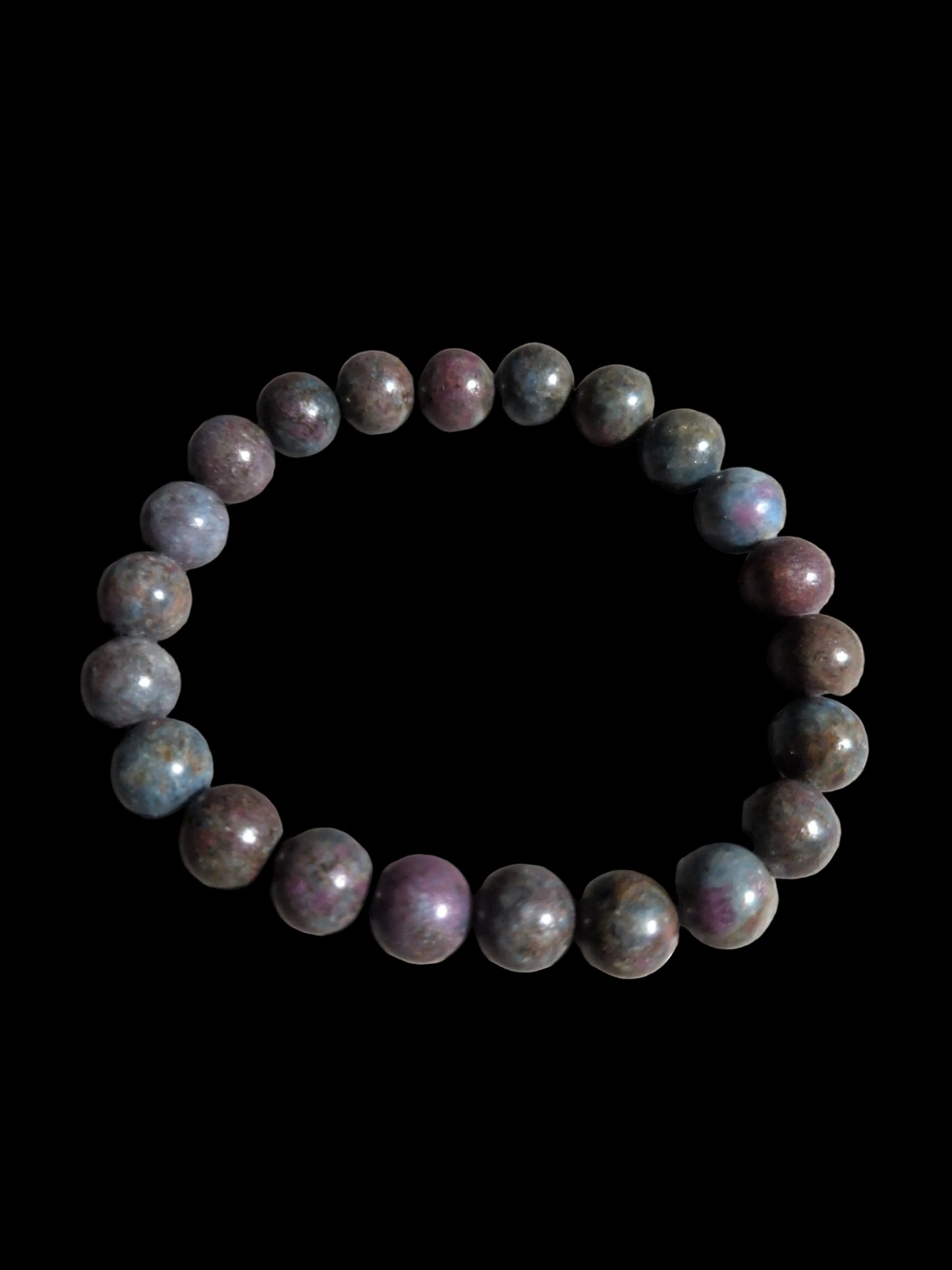 8mm round bead Bracelet Ruby Sapphire