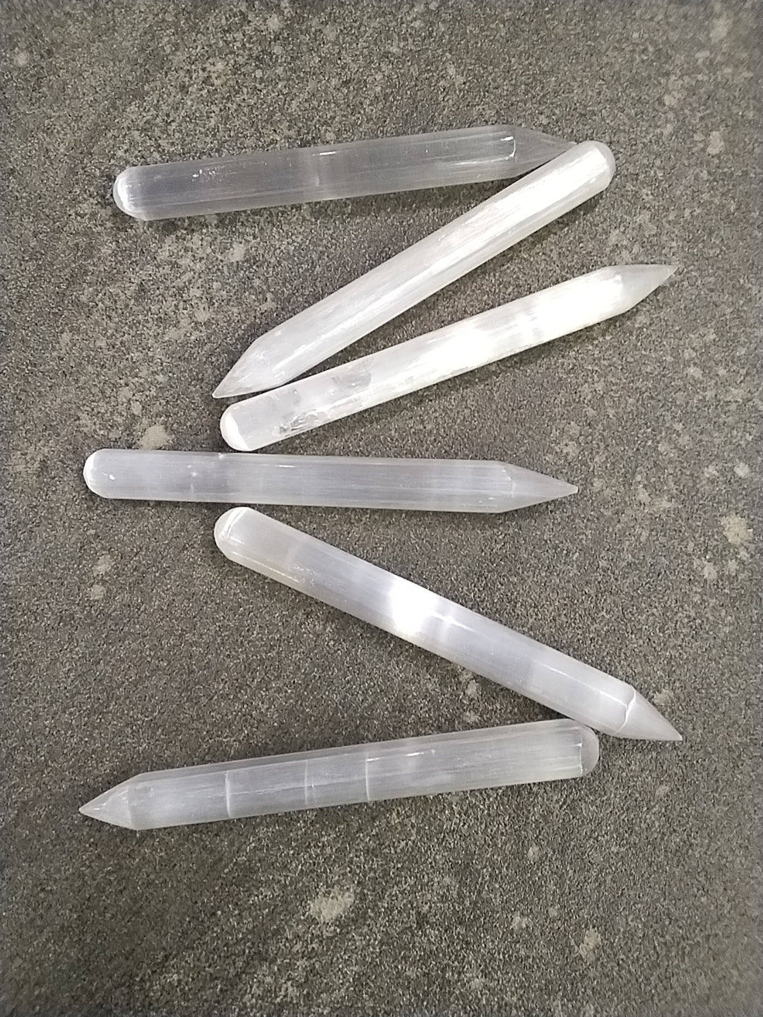 Small Polished Single Point Selenite Wand