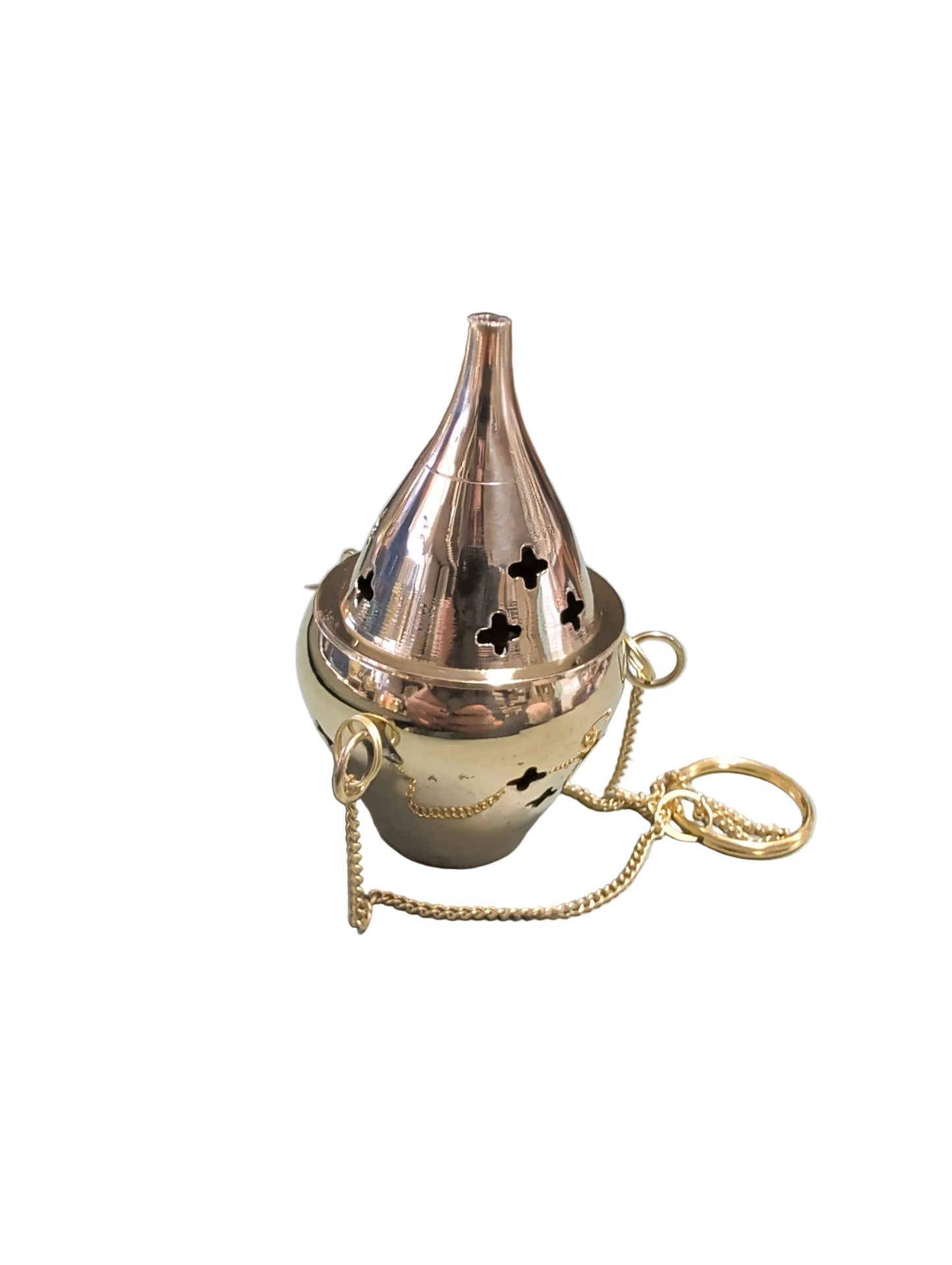 Assorted Brass Hanging Incense Burners Polished Brass