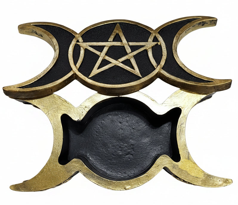Triple Moon Black & Gold Box