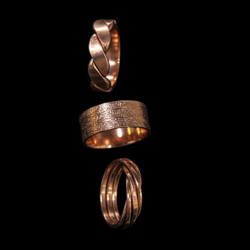Assorted Copper Rings-adjustable