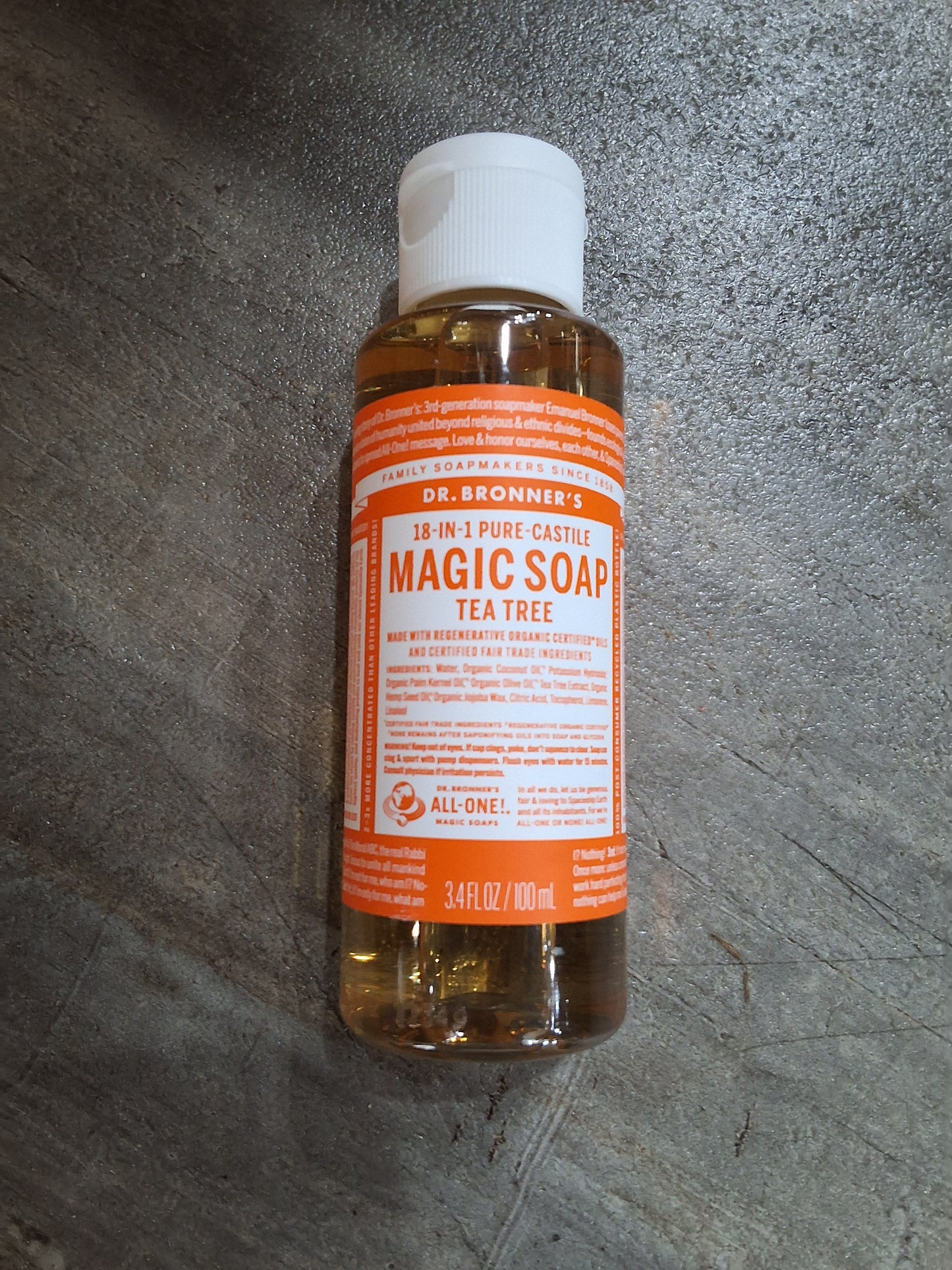 Dr. Bronner's 18 In 1 Pure Castile Magic Soap Tea Tree 3.4oz