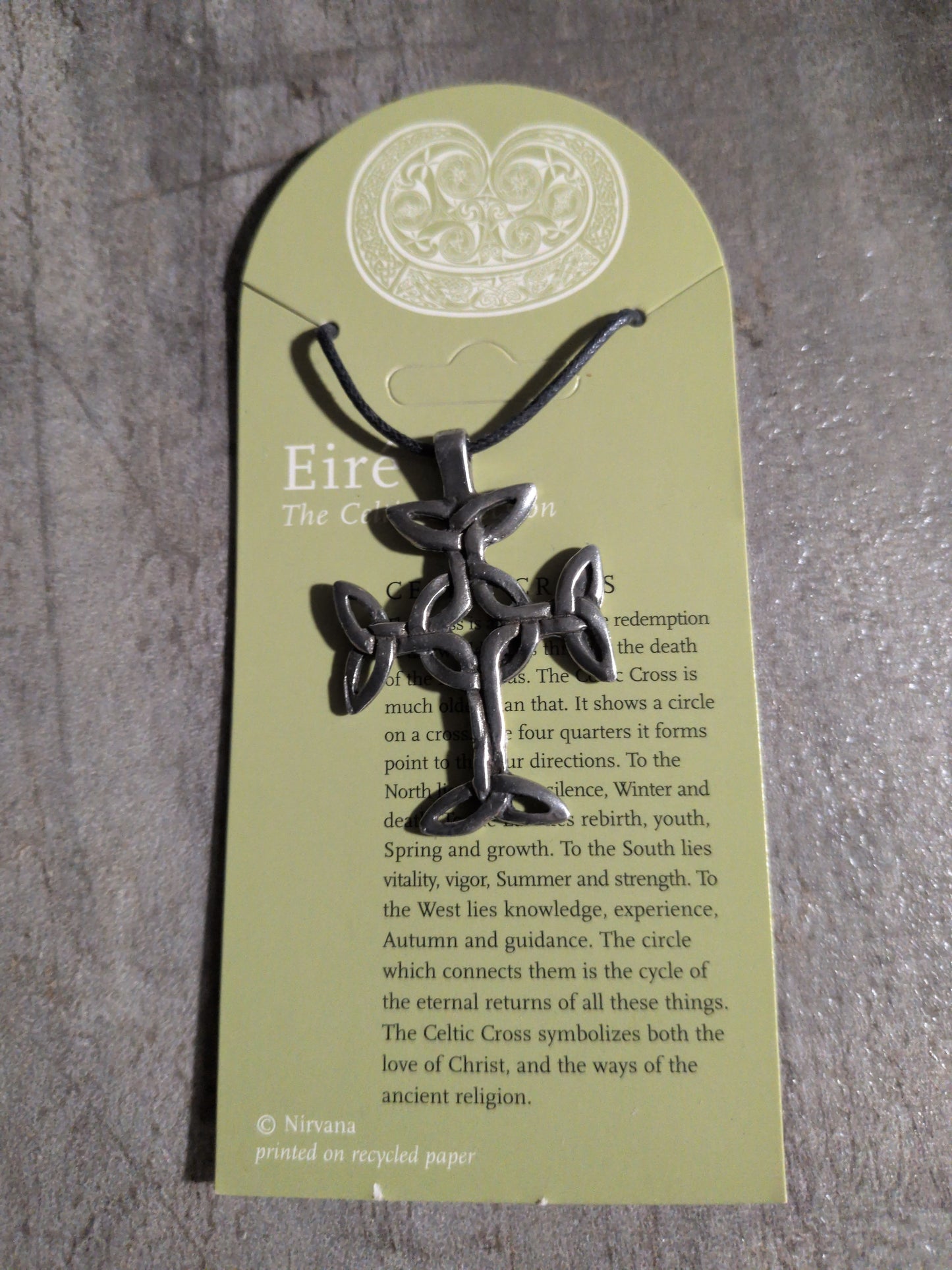 Eiré Celtic Collection Pointed Celtic Cross Pewter Pendant