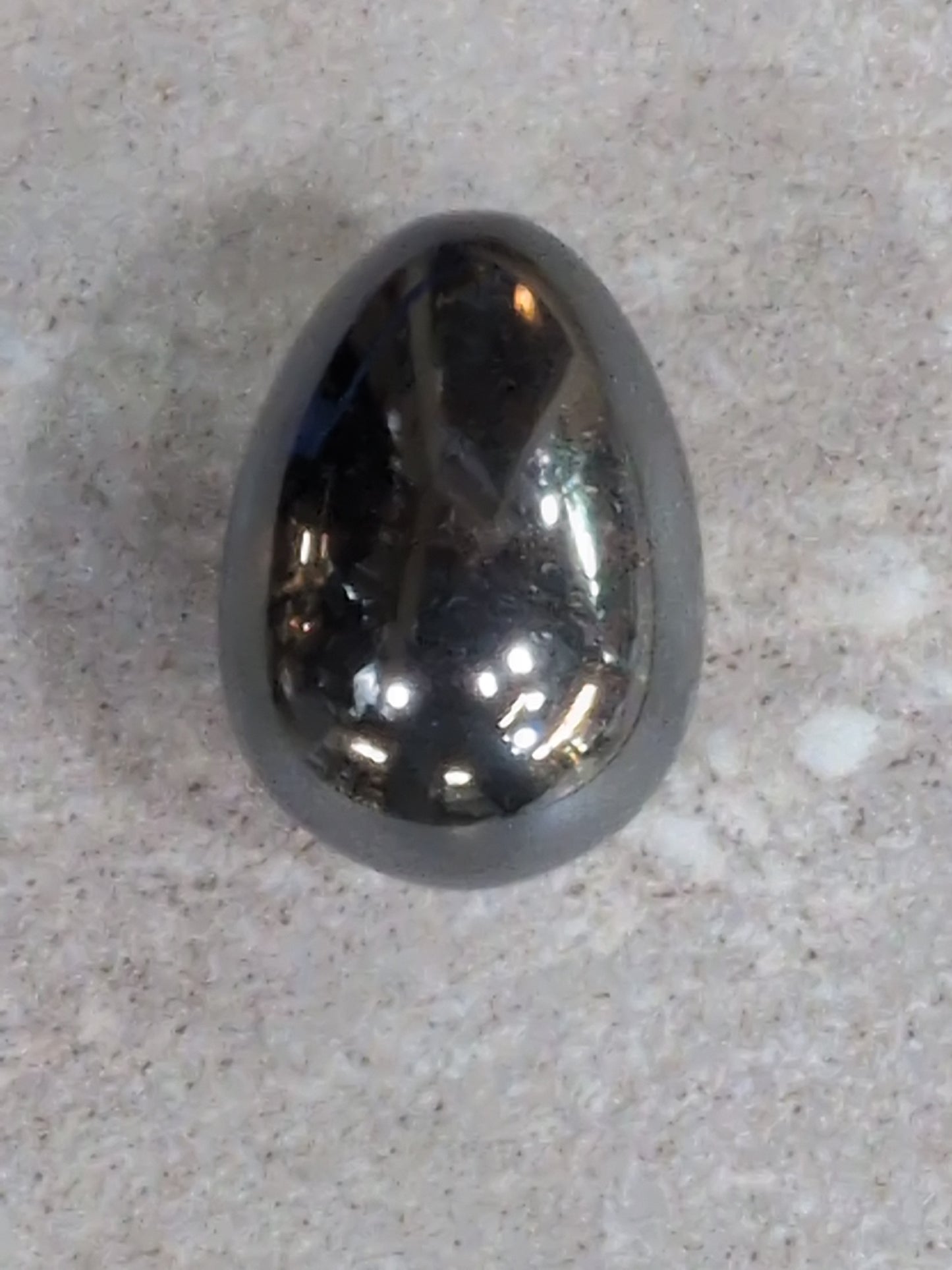 Hematite 45mm Egg