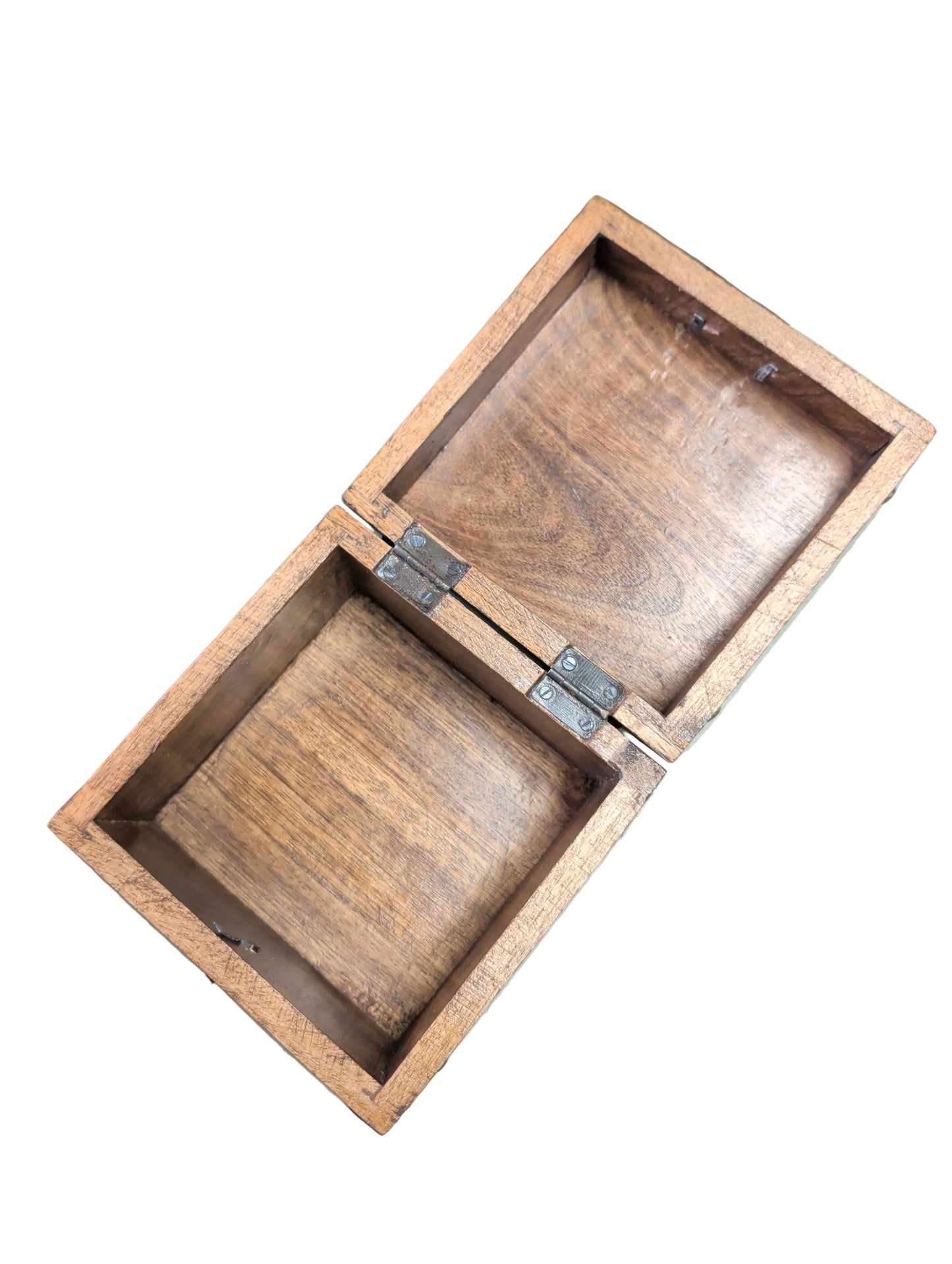 Mango Wood Box With Metal Accents