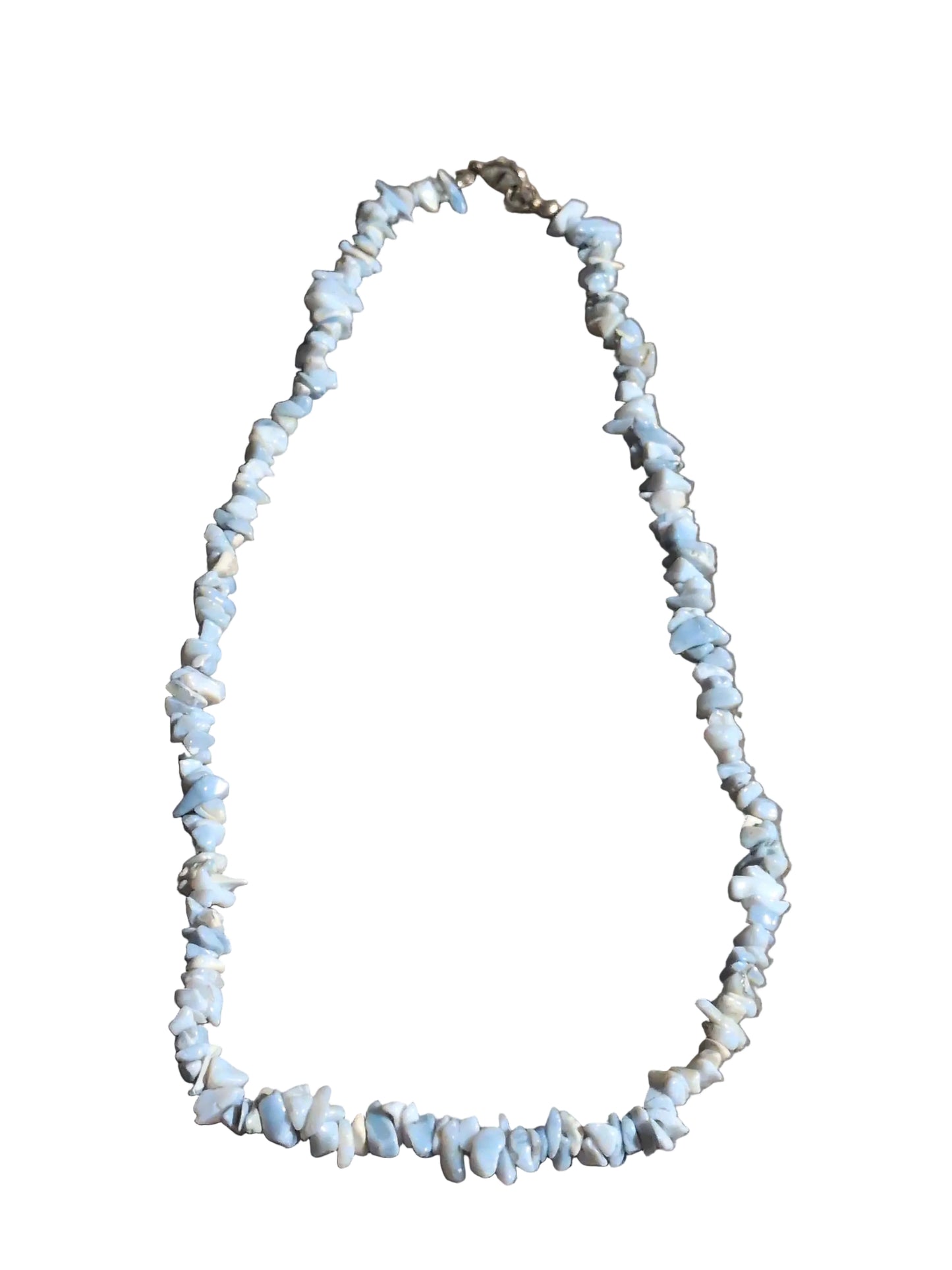 Gemstone Chips Choker- Blue Opal