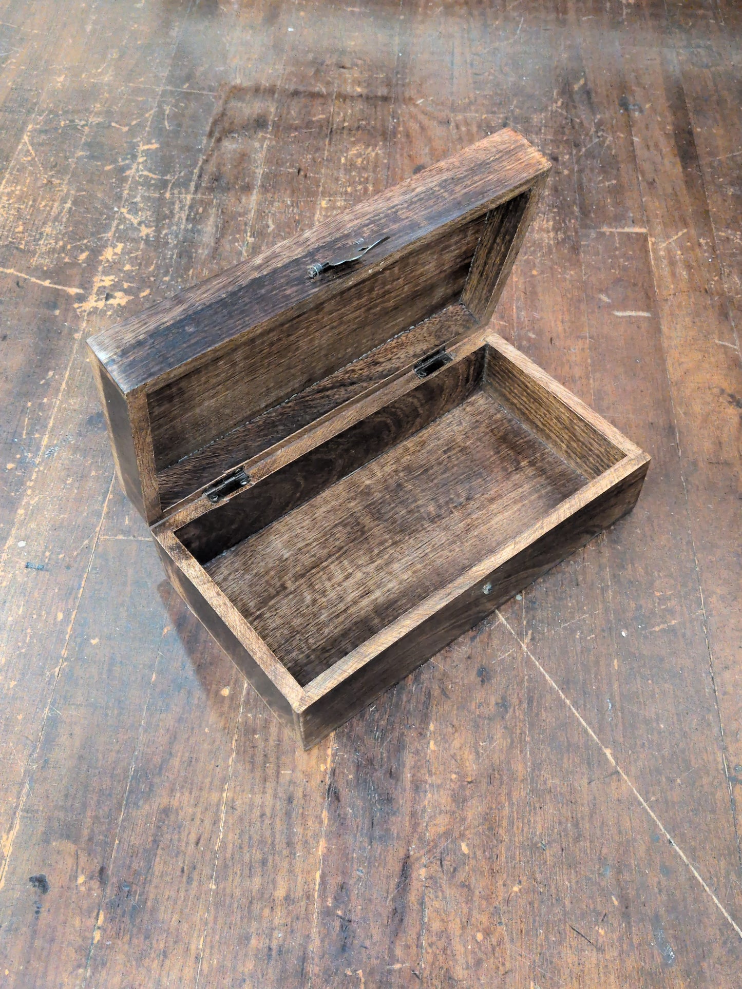 Large Carved Cross wood box